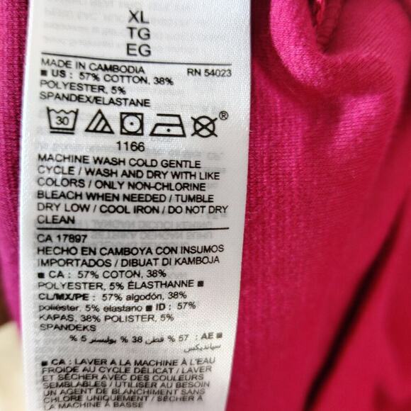 Old Navy Ponte-Knit 3/4-Sleeve Sheath Dress XL in Solid Red Fall Career Wear - Picture 5 of 6